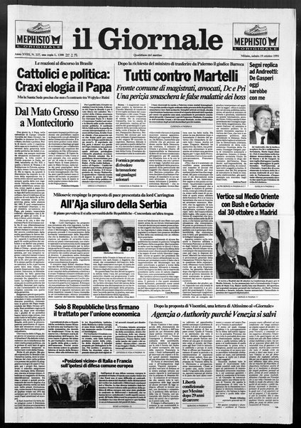 Il giornale : quotidiano del mattino